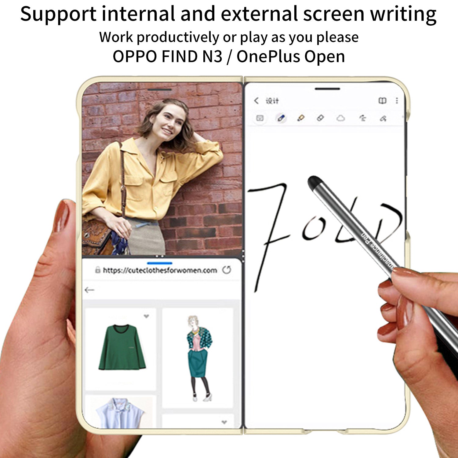 StylusMate Matte Case for OnePlus Open
