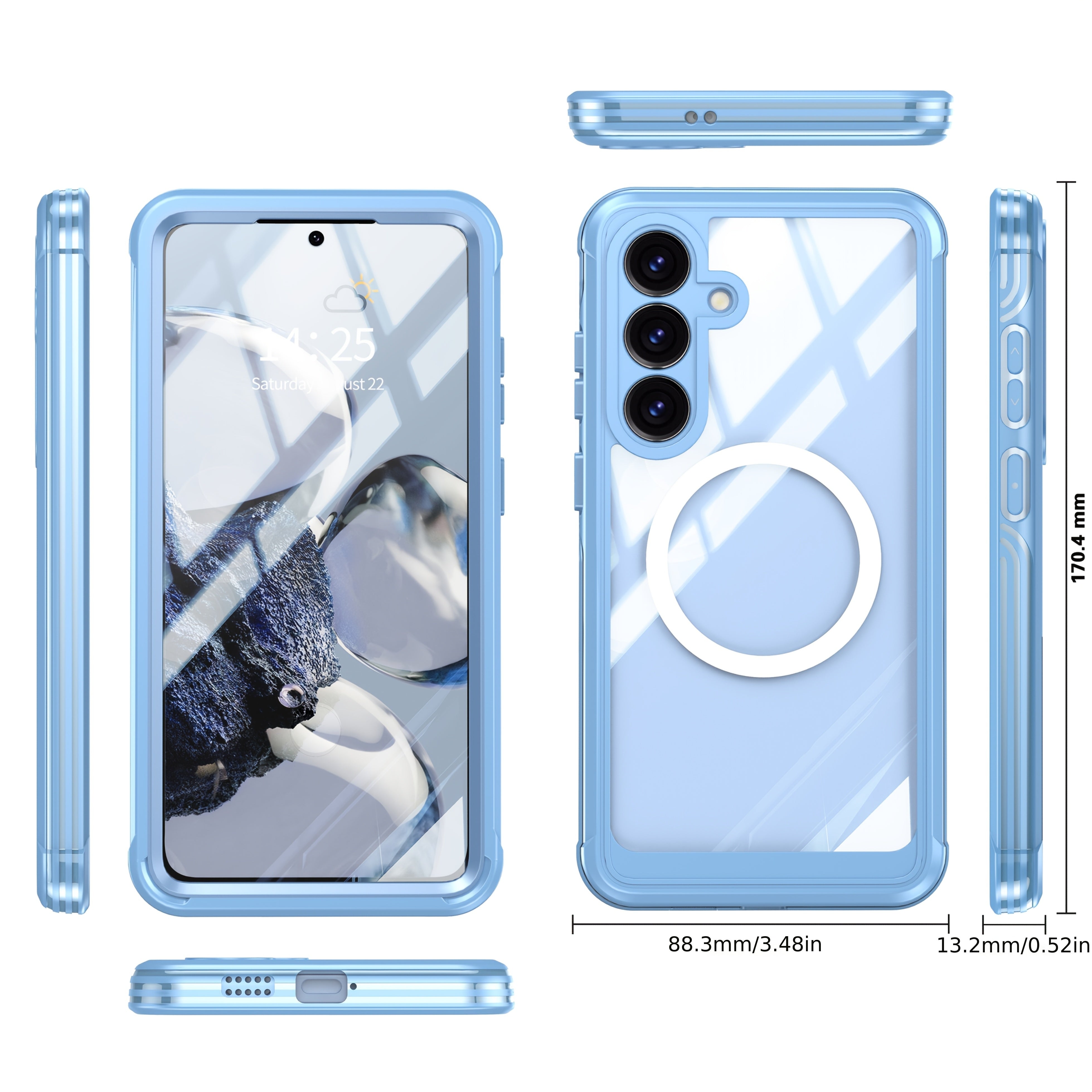 Samsung Galaxy S25 Transparent Durable MagSafe Case