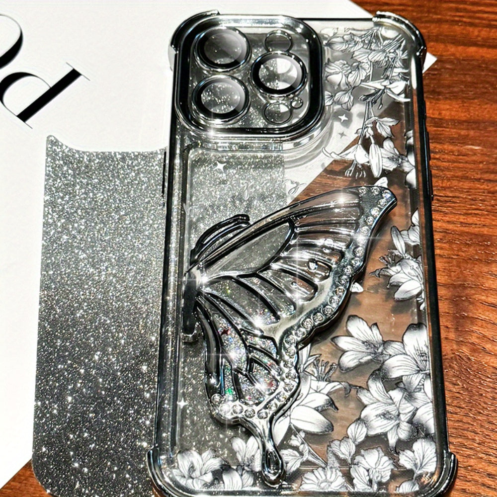 LuxeFloat – Quicksand Glitter Butterfly Case with Bracelet for Galaxy S Series