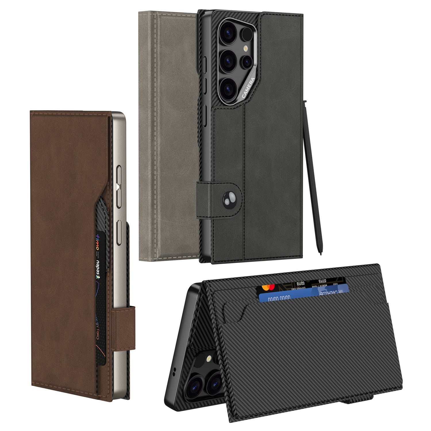 Leather Shockproof Phone Case For Samsung Galaxy S25 Ultra