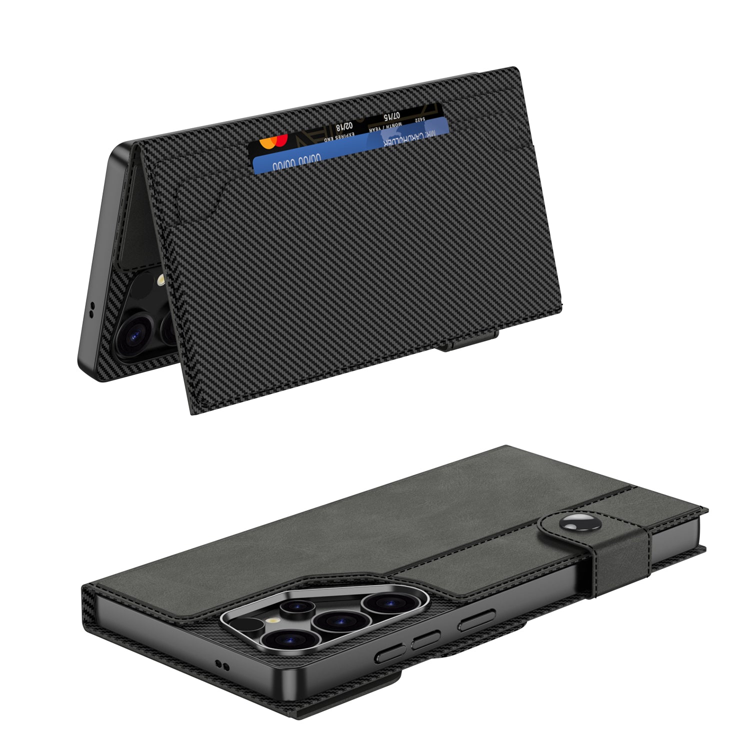 Leather Shockproof Phone Case For Samsung Galaxy S25 Ultra