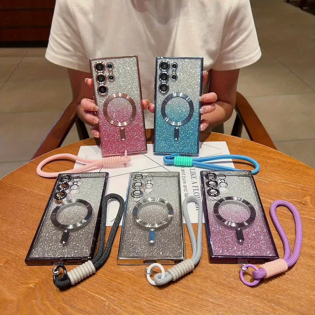 GlimmerStrap – Sparkling Magnetic Hand Strap Case