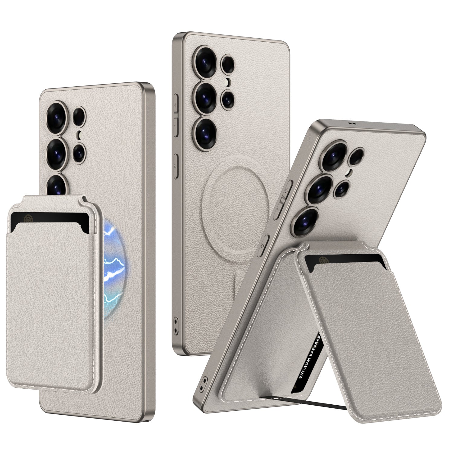 MagHold Luxe – Metallic Stand Wallet Case for Galaxy S Ultra Series