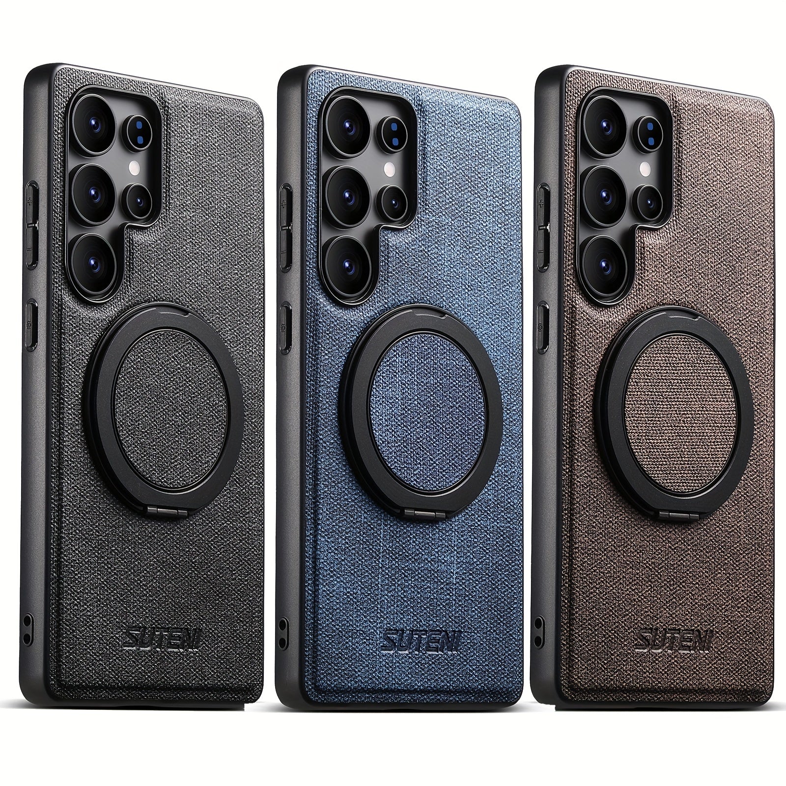 RingMag Leather Case For Samsung Galaxy S Series