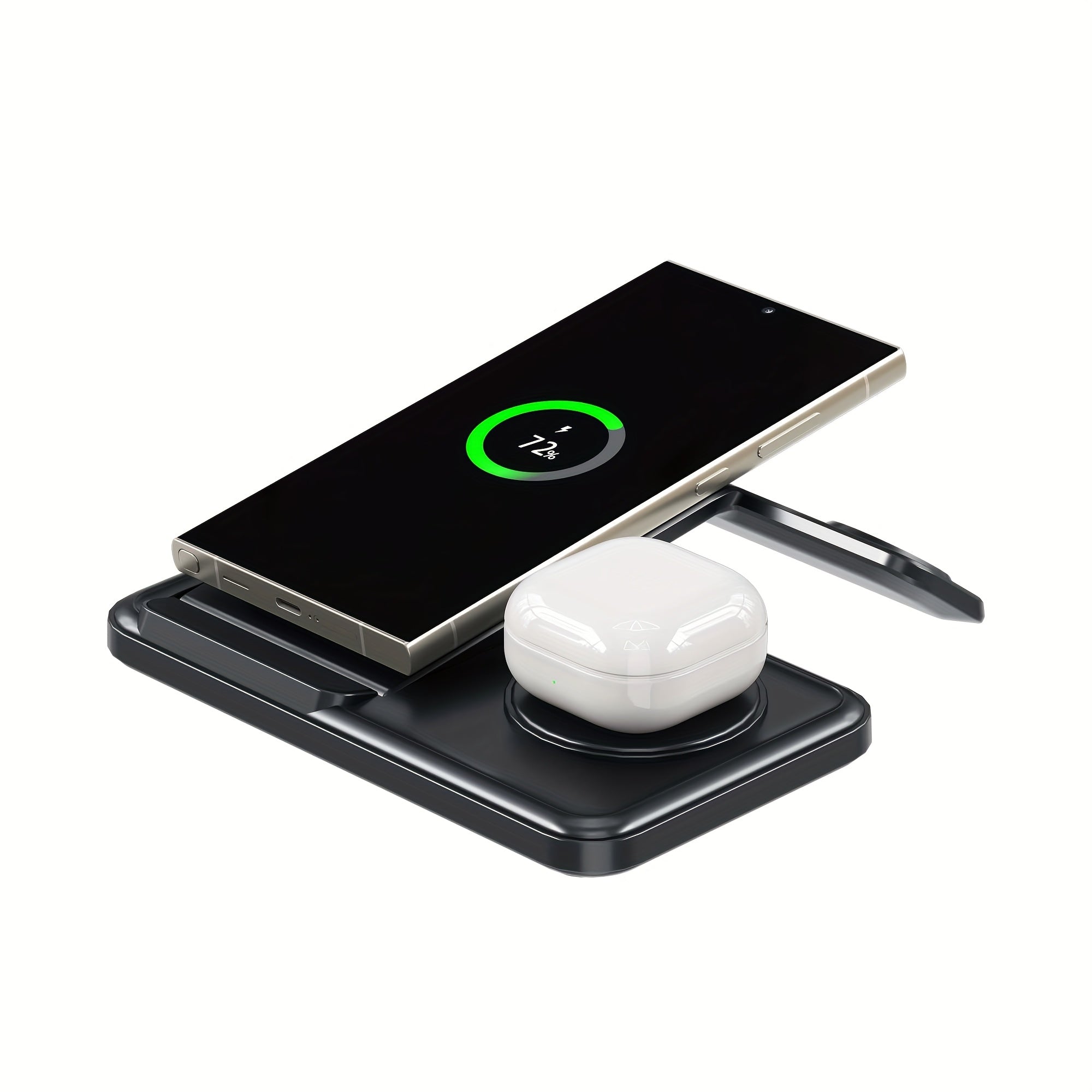 FlexCharge Station – 3-in-1 Foldable Wireless Charging Dock for Samsung Devices