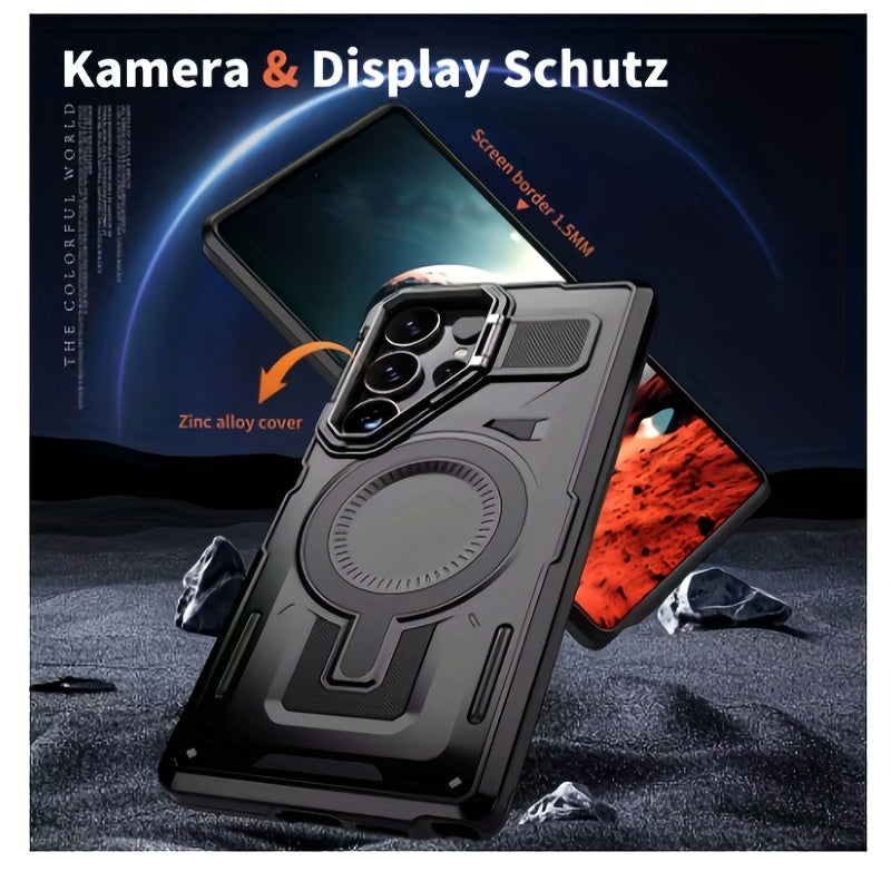 Magnetic Metal Lens Holder with 2-in-1 Shockproof Protection