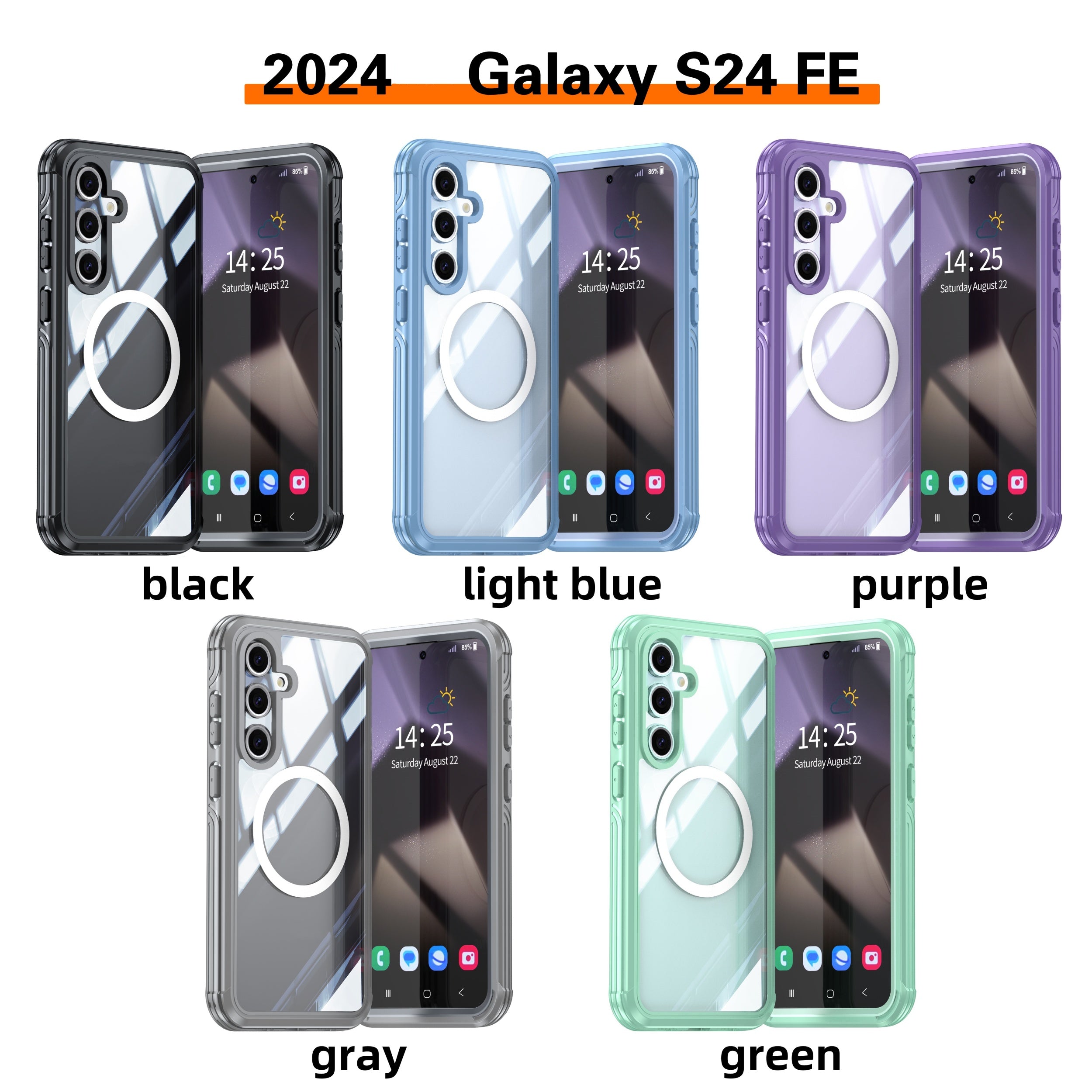 Samsung Galaxy S25 Transparent Durable MagSafe Case