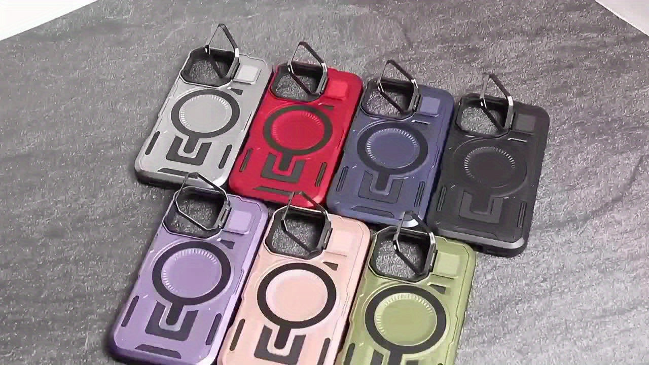 Magnetic Metal Lens Holder with 2-in-1 Shockproof Protection