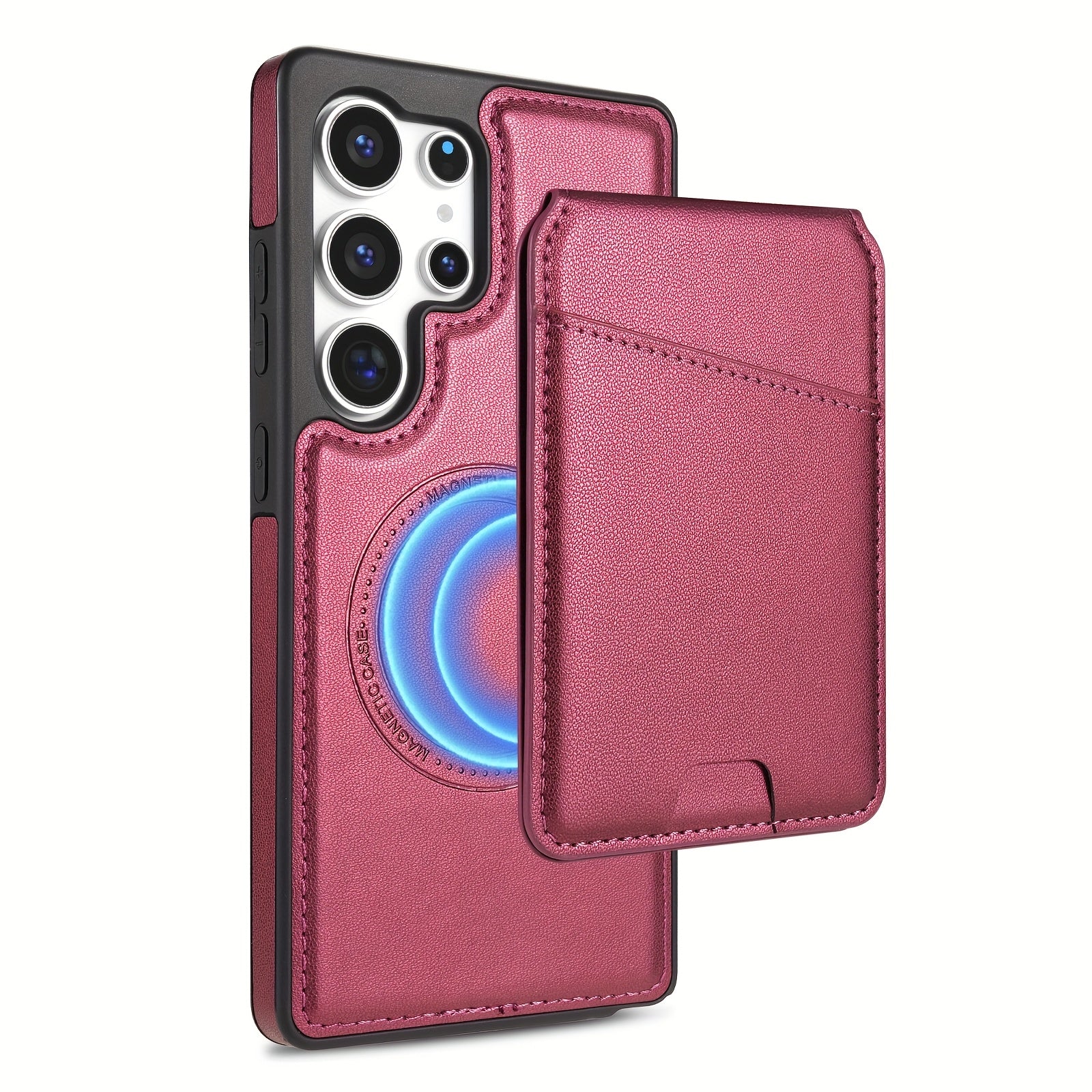 2-in-1 Magnetic Wallet Case with RFID Protection for Samsung Galaxy S Series