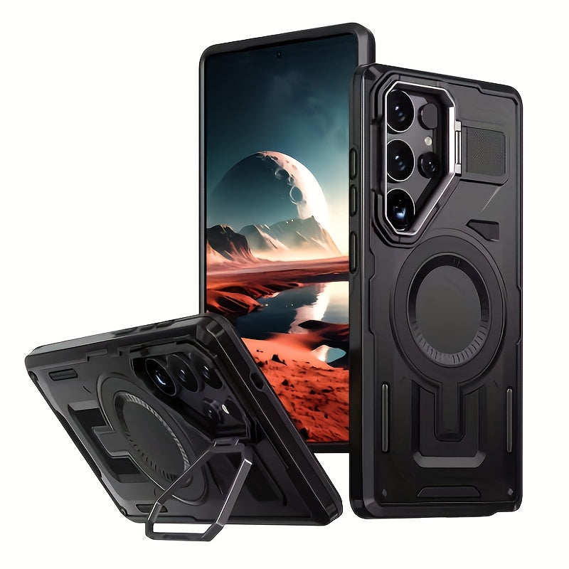 Magnetic Metal Lens Holder with 2-in-1 Shockproof Protection