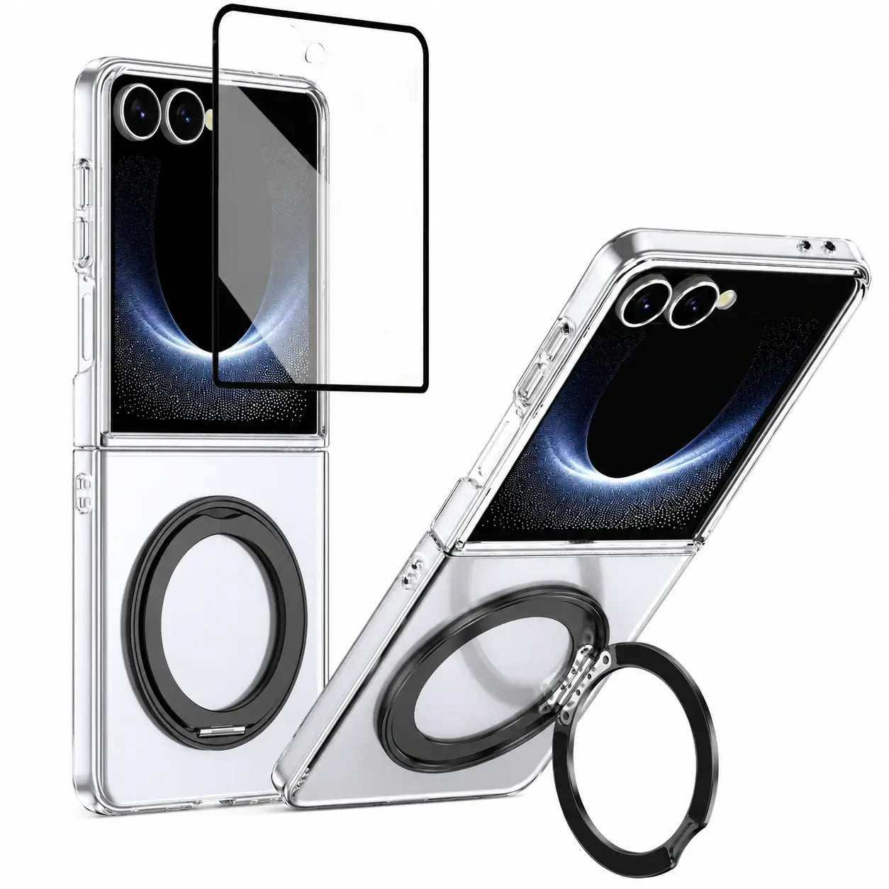 MagSafe Clear Ring Stand Case for Samsung Galaxy Z Flip 8
