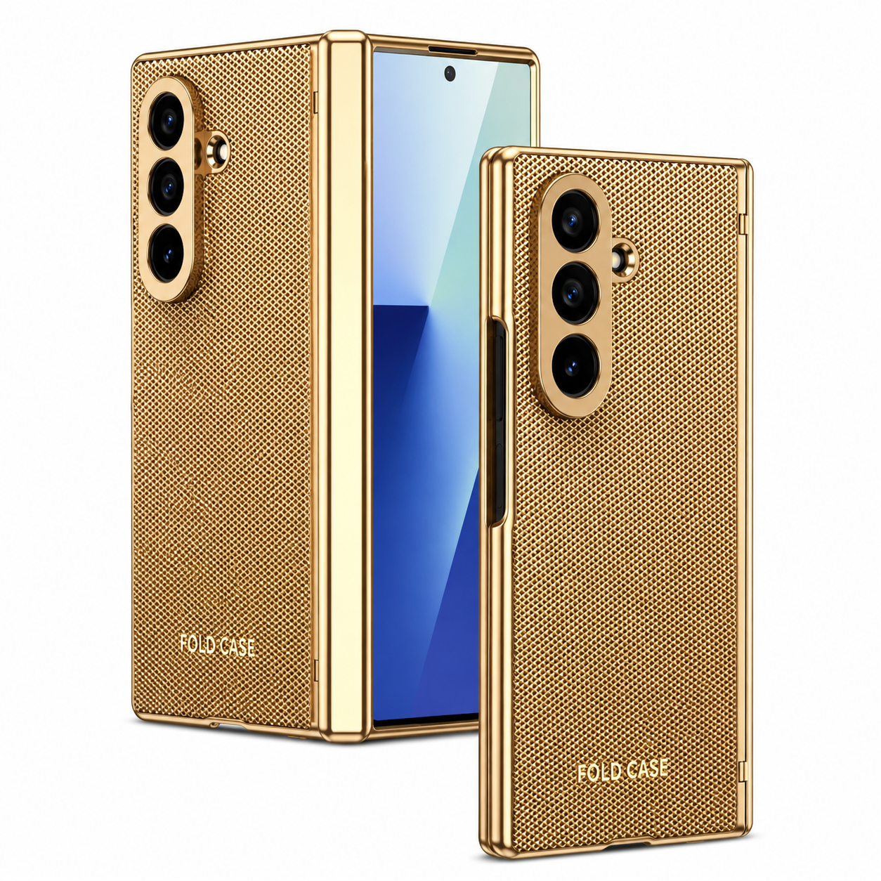 Luxury Leather Armor Case with Hinge & Screen Protection for Samsung Galaxy Z Fold 8
