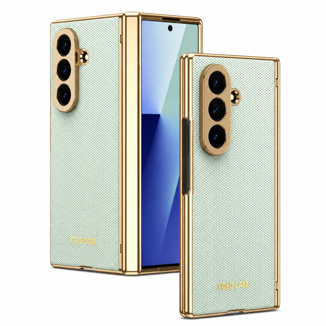 Luxury Leather Armor Case with Hinge & Screen Protection for Samsung Galaxy Z Fold 8