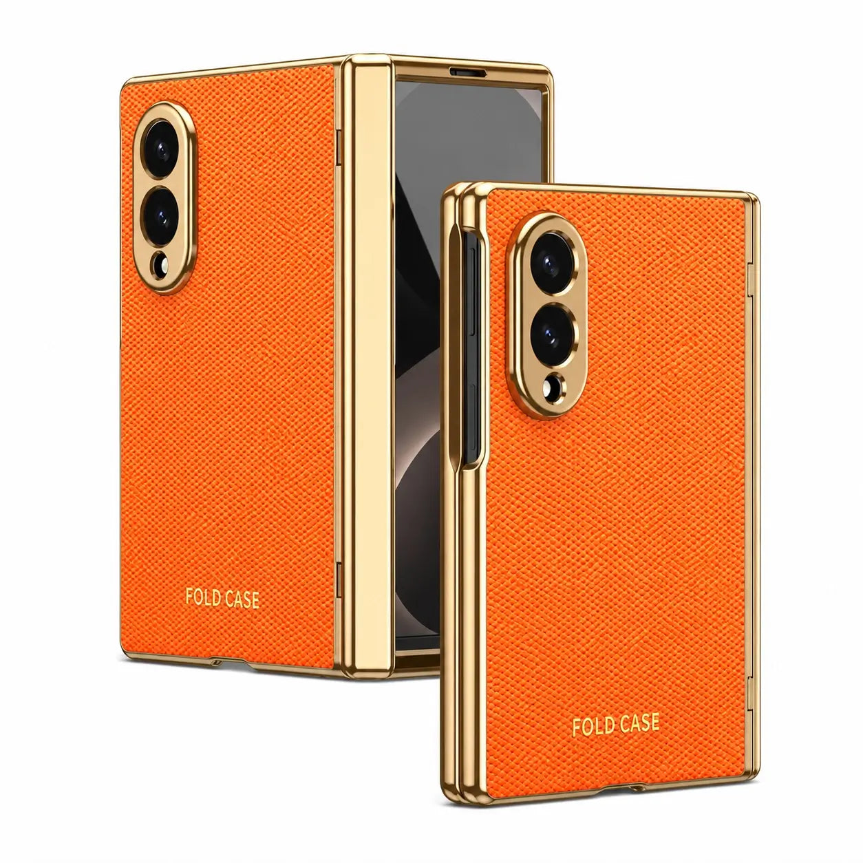 Luxury Leather Armor Case with Hinge & Screen Protection for Samsung Galaxy Z Fold 8