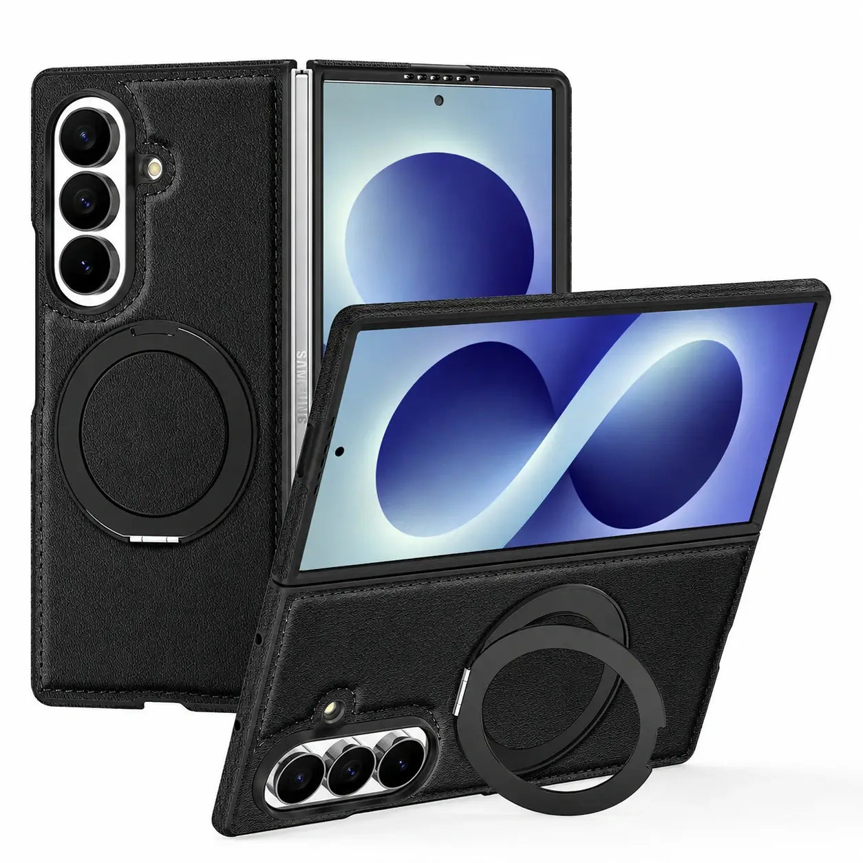 MagSafe Leather Ring Stand Case for Samsung Galaxy Z Fold 8