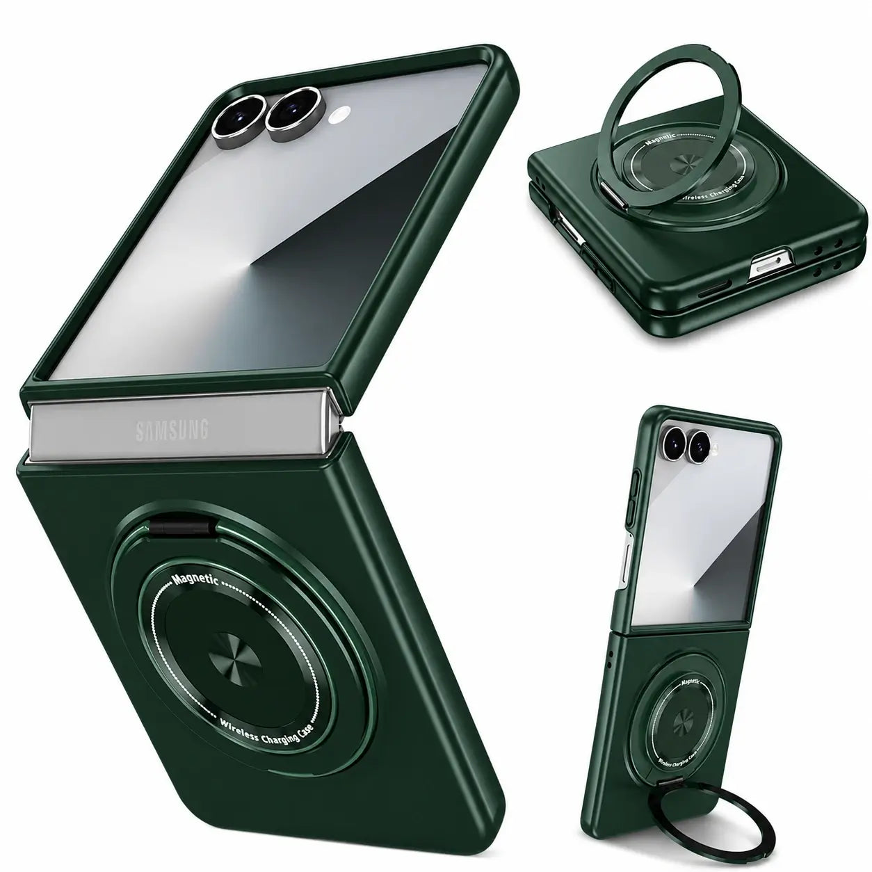 Samsung Galaxy Z Flip 8 MagSafe Magnetic Ring Armor Case