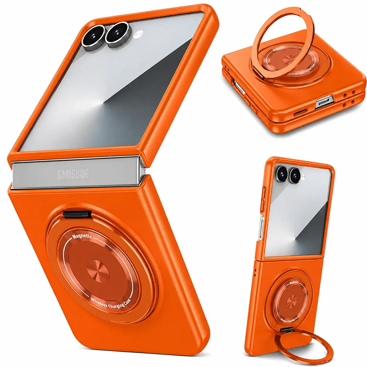 Samsung Galaxy Z Flip 8 MagSafe Magnetic Ring Armor Case