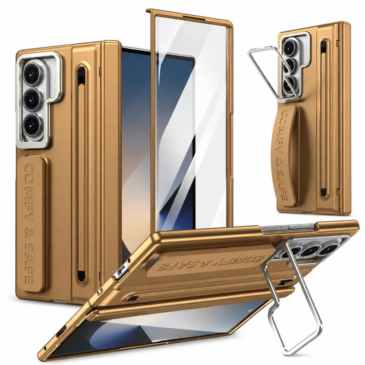Wristband Multi-Angle Stand Case with S Pen Holder for Samsung Galaxy Z Fold 8