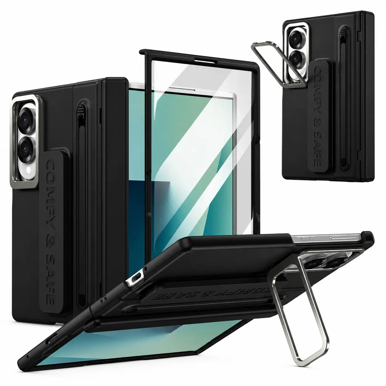 Wristband Multi-Angle Stand Case with S Pen Holder for Samsung Galaxy Z Fold 8
