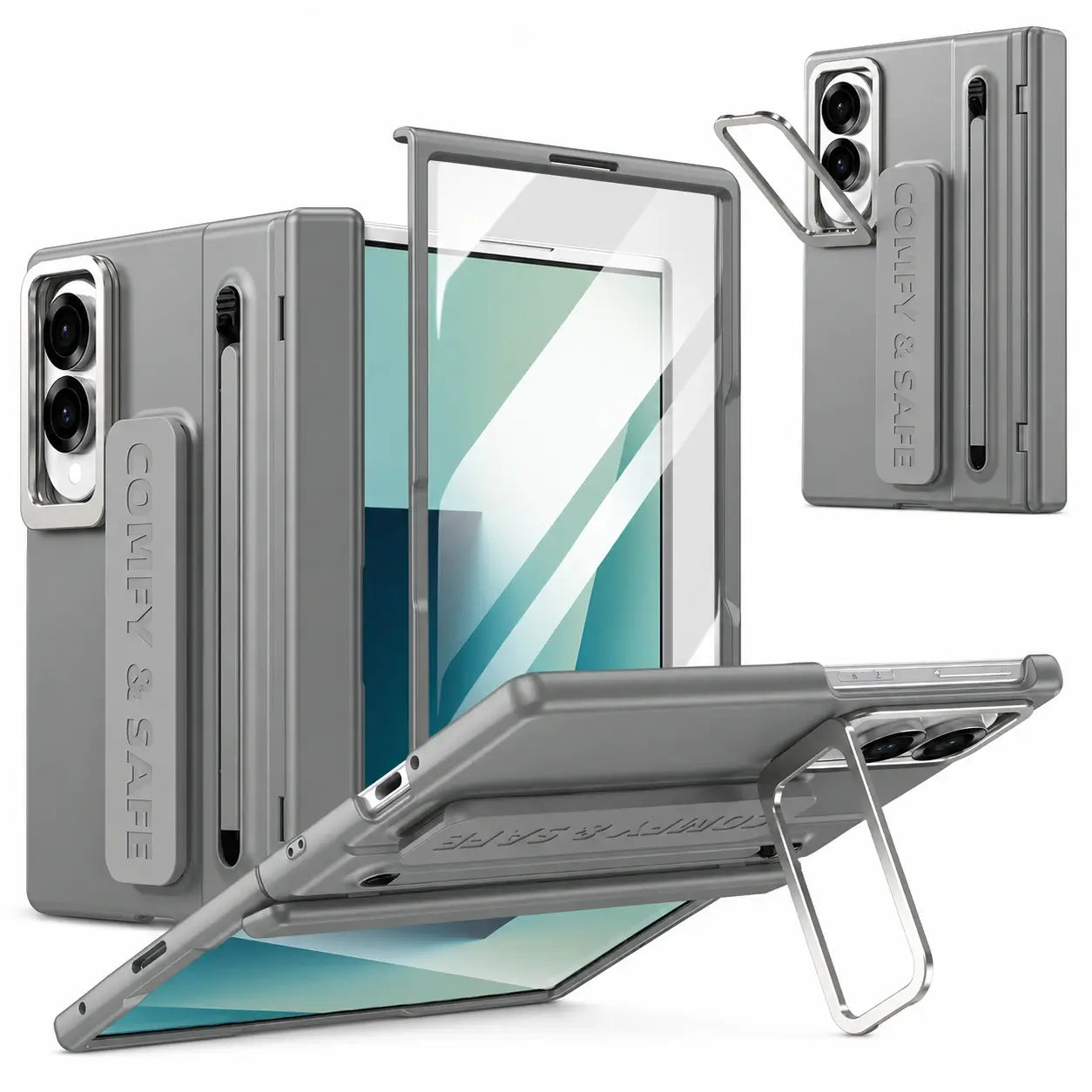 Wristband Multi-Angle Stand Case with S Pen Holder for Samsung Galaxy Z Fold 8