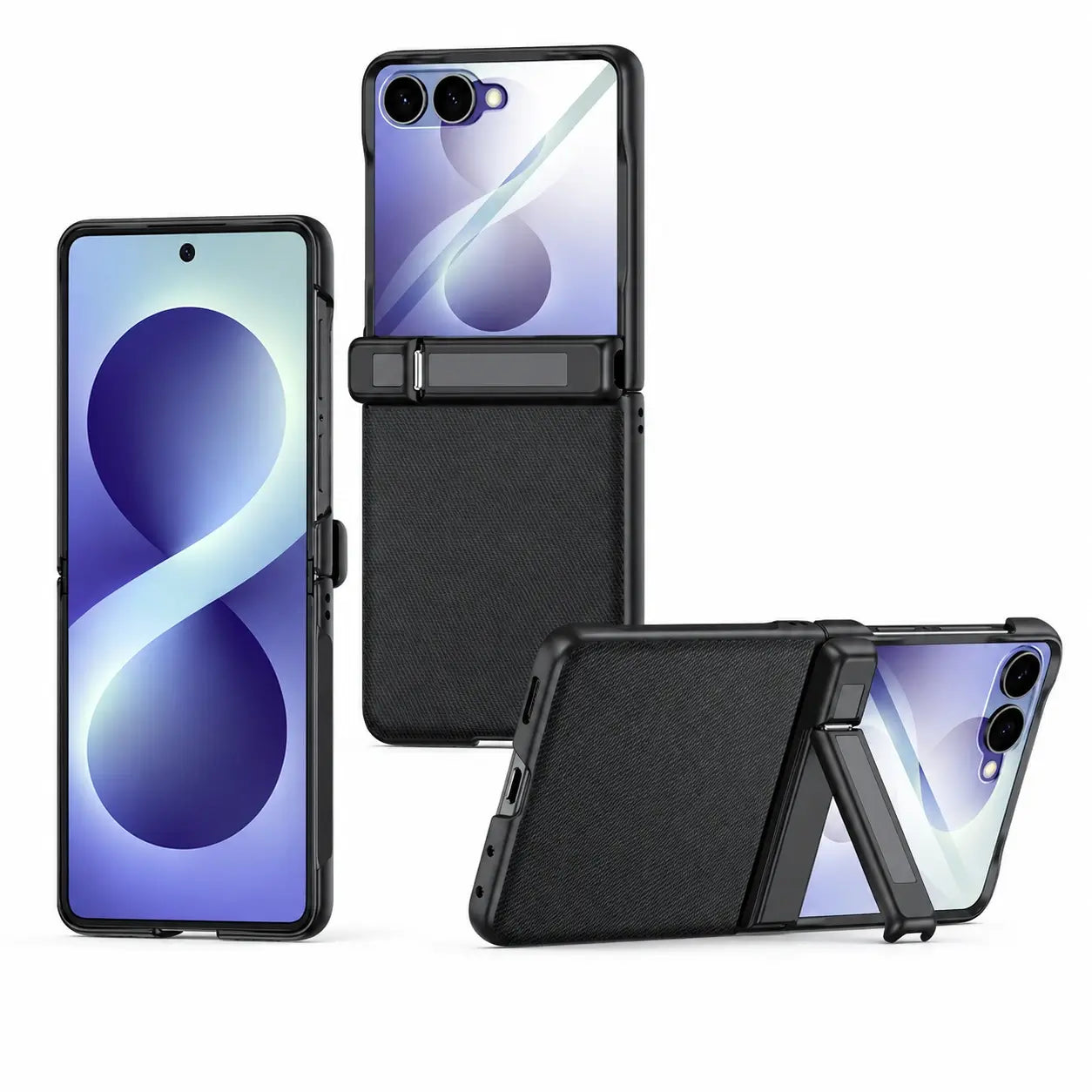 Samsung Galaxy Z Flip 8 Premium Fabric Kickstand Case