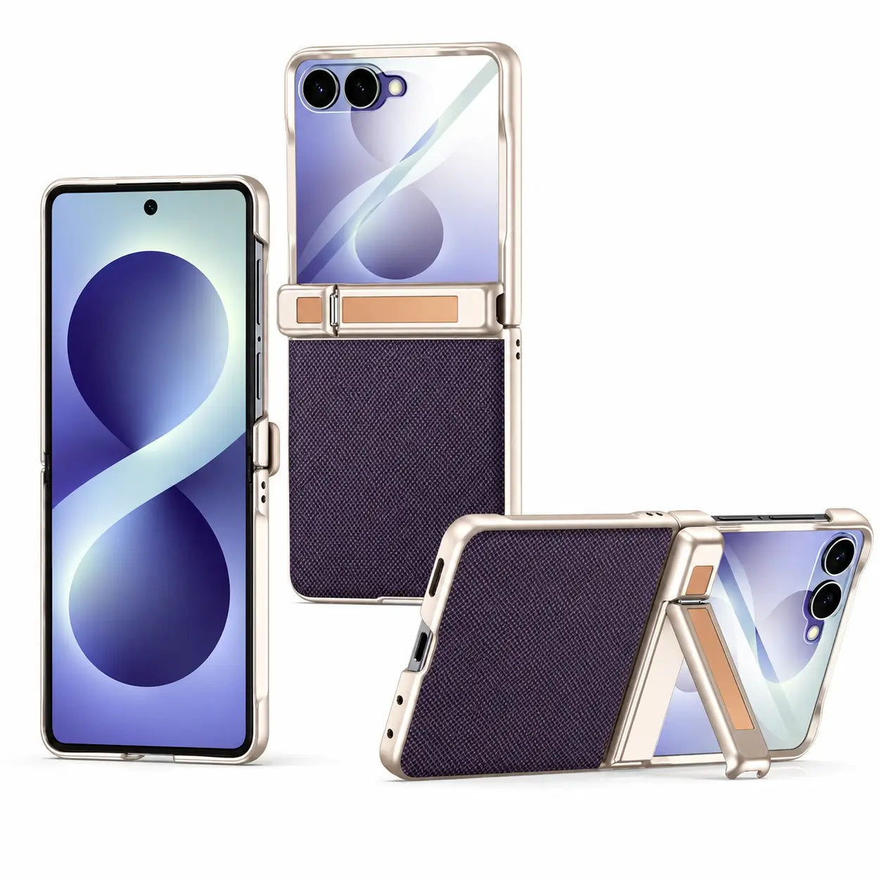 Samsung Galaxy Z Flip 8 Premium Fabric Kickstand Case