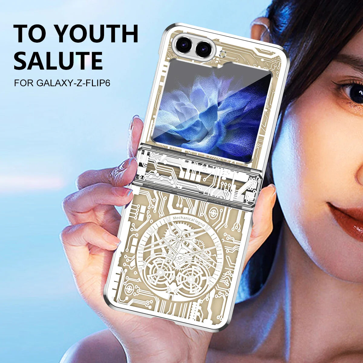 Transparent Shockproof Case For Samsung Z Flip Series