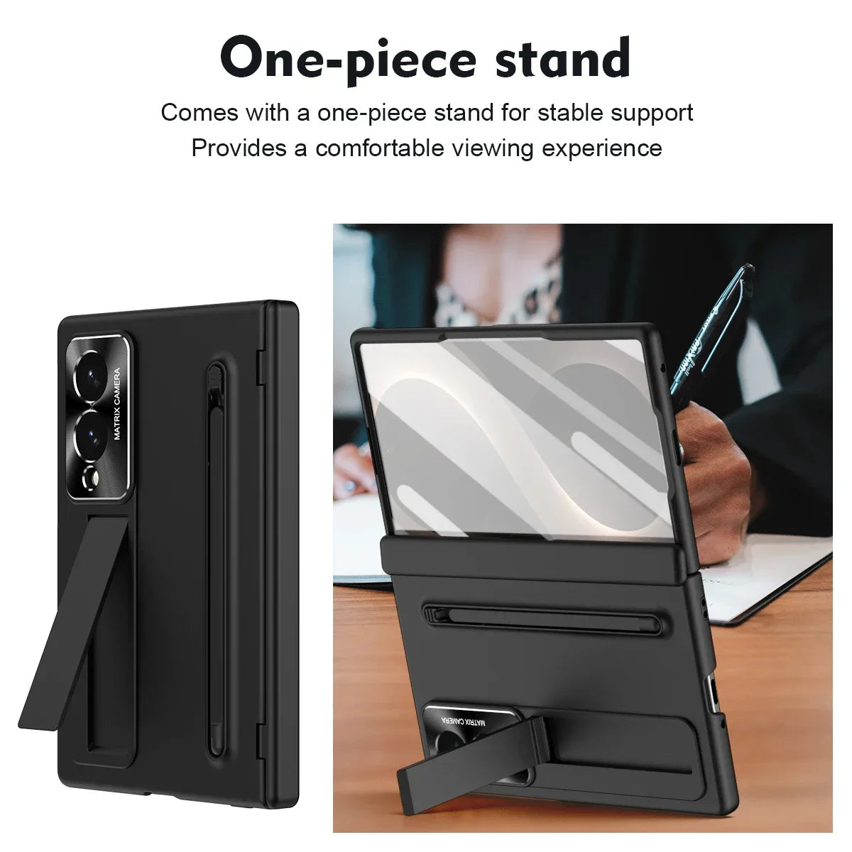 S Pen Holder Kickstand Case for Samsung Galaxy Z Fold 8