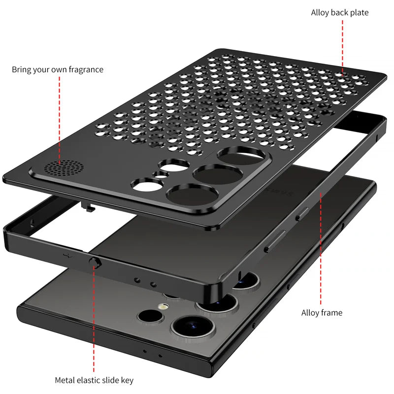 HeatShield Metal Case for Samsung Galaxy S25 and S24 Ultra