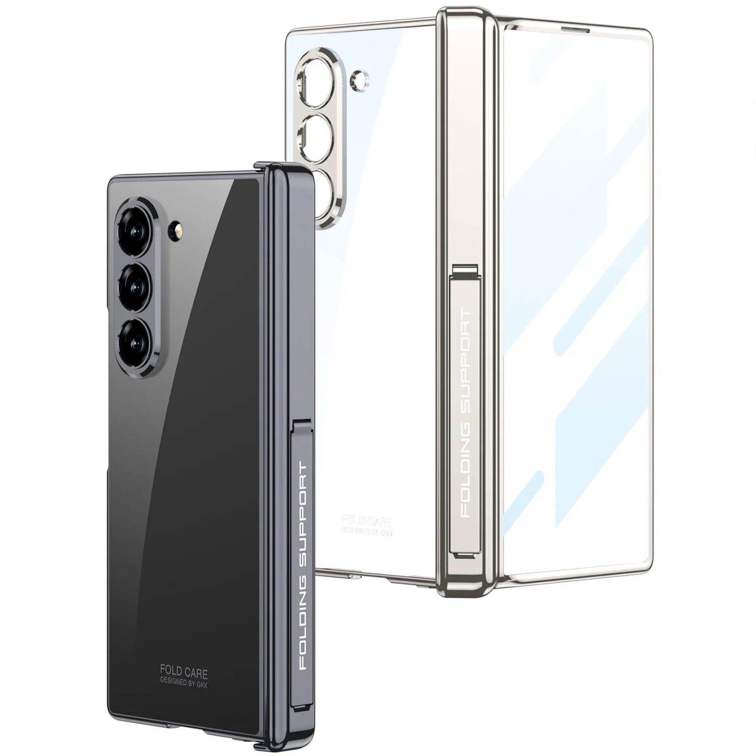 Clear Magnetic Case with Hinge Protection for Samsung Z Fold 6