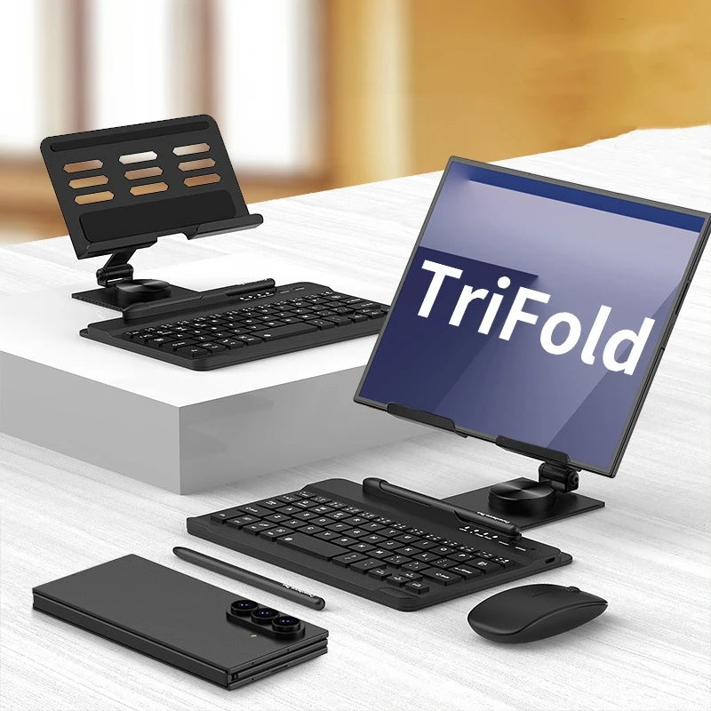 Samsung Galaxy Z TriFold and Z Fold Wireless Keyboard & Mouse Case Stand