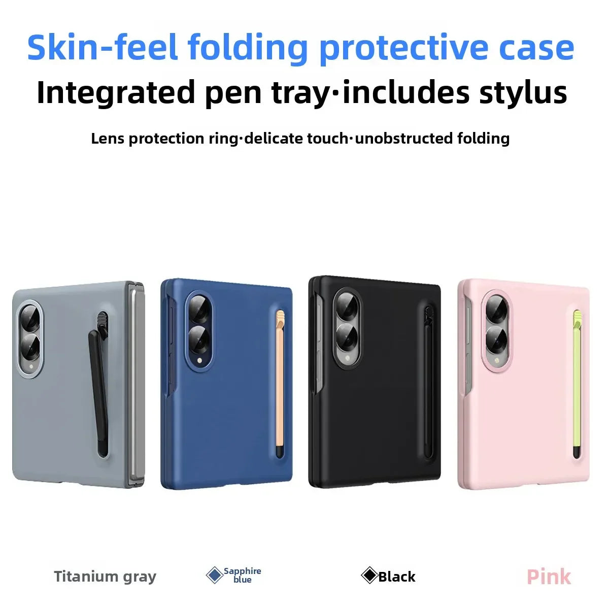 Ultra Slim Stylus Holder Case for Samsung Galaxy Z Fold 8 Series