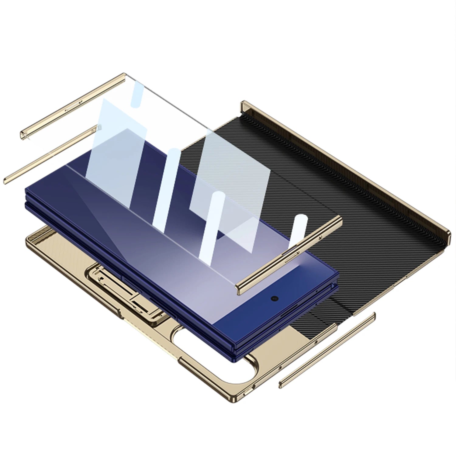 Samsung Galaxy Z TriFold Magnetic Leather Case with Hinge & Stand