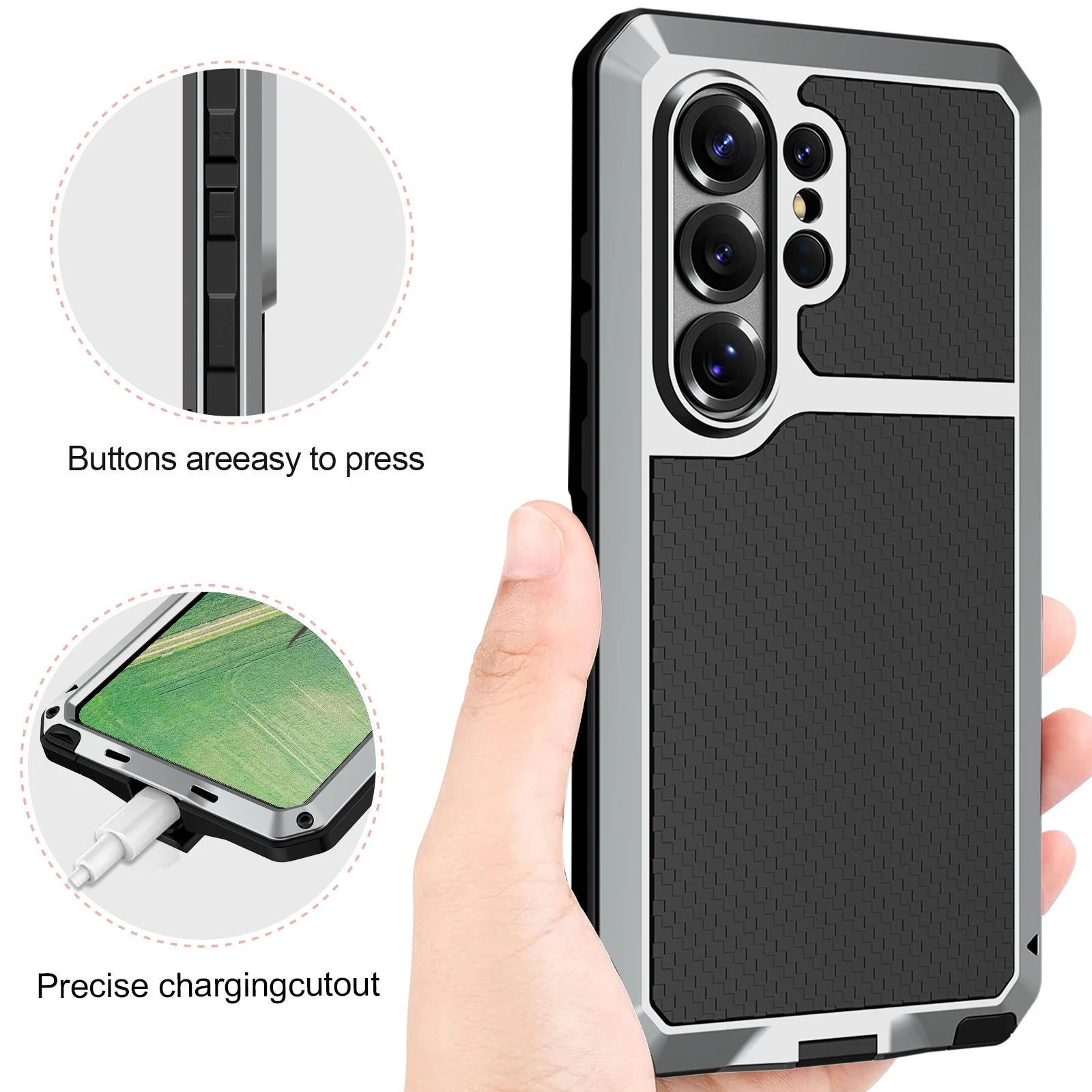 Samsung Galaxy S26 Ultra 360° Armor Case – Metal Frame & Glass Protection - Odin case