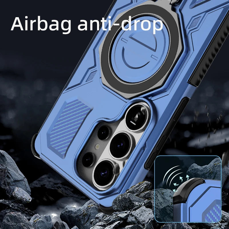 Samsung Galaxy S26 Ultra Kickstand Ring Case – Portable Armor Back Cover - Odin case