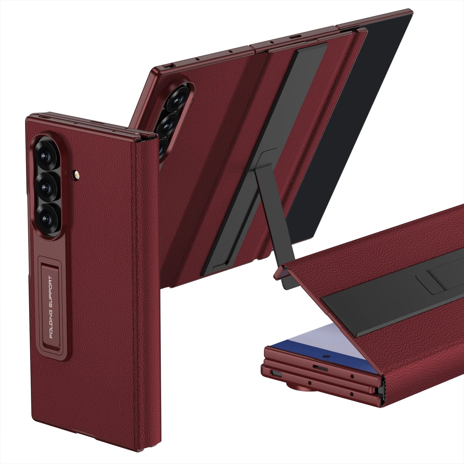 Samsung Galaxy Z TriFold Magnetic Leather Case – Full Cover Design