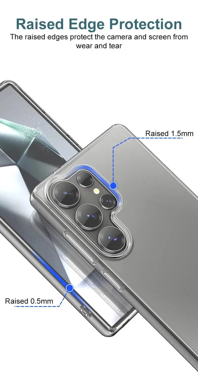 Samsung Galaxy S26 Ultra Luxury Clear Case – Ultra Thin Back Cover
