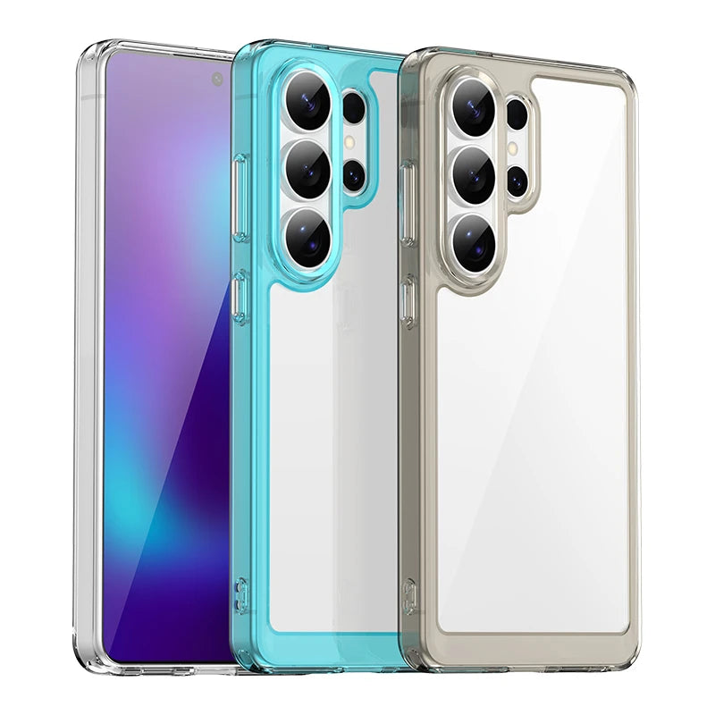 Samsung Galaxy S26 Ultra Luxury Clear Case – Colorful Transparent Back - Odin case