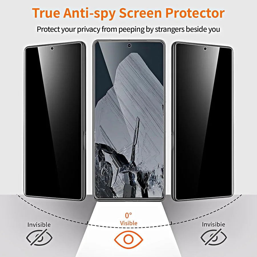 3D Anti Spy Tempered Glass For Google Pixel Series