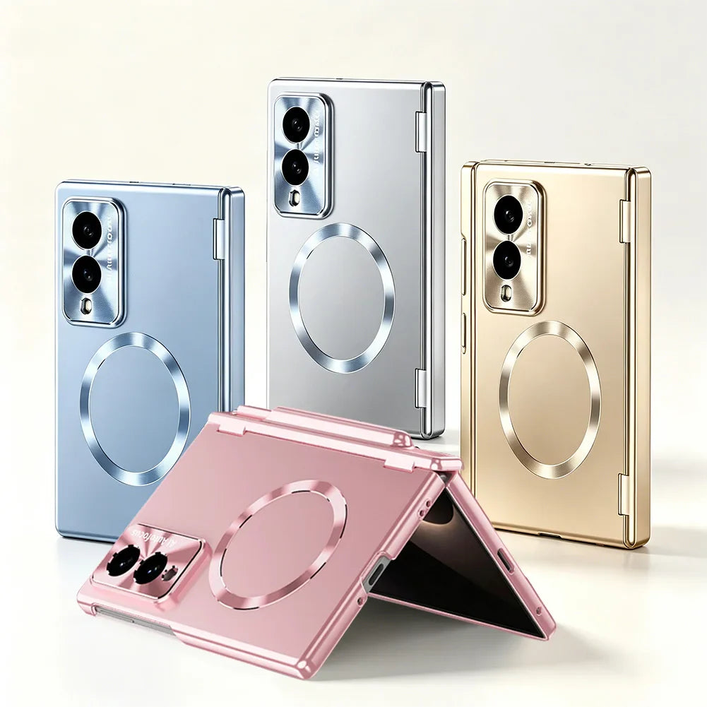 Magnetic Hinge Case with Glass & Stylus for Samsung Galaxy Z Fold 8