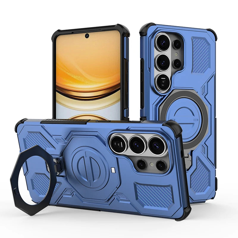 Samsung Galaxy S26 Ultra Kickstand Ring Case – Portable Armor Back Cover - Odin case