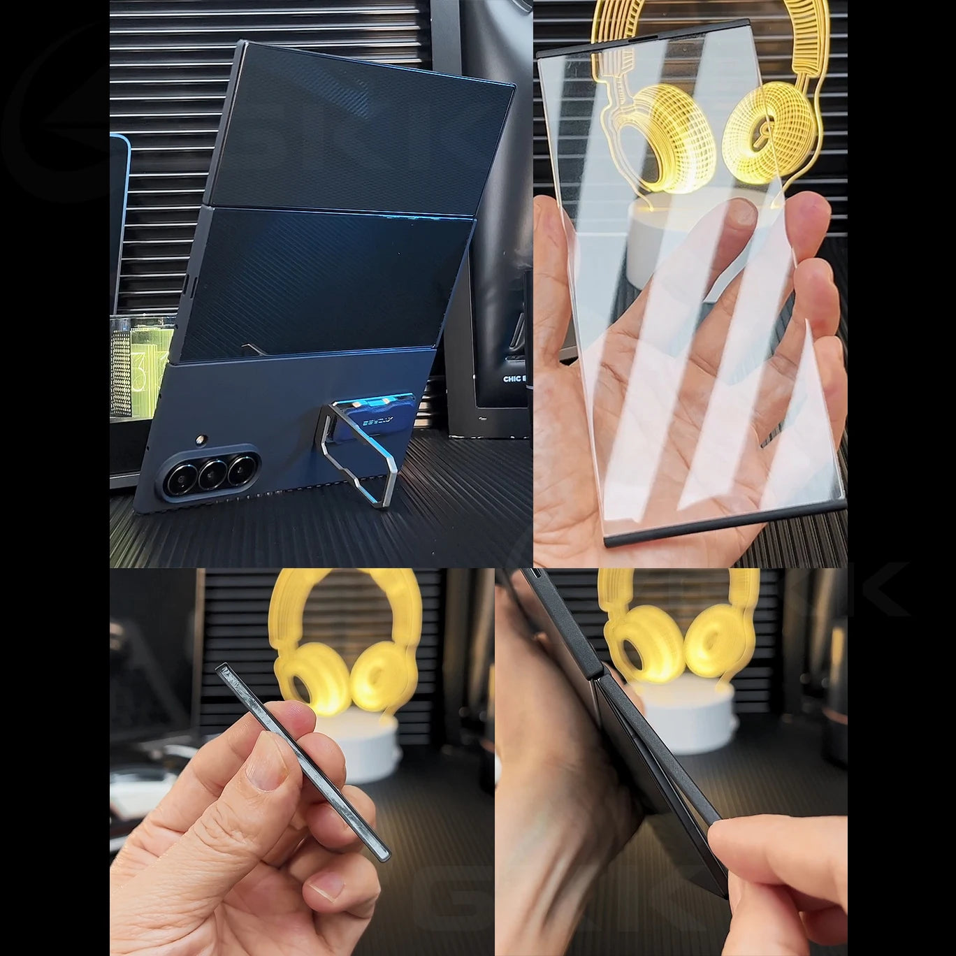 Samsung Galaxy Z TriFold Ultra-Thin Ring Holder Case with Strap