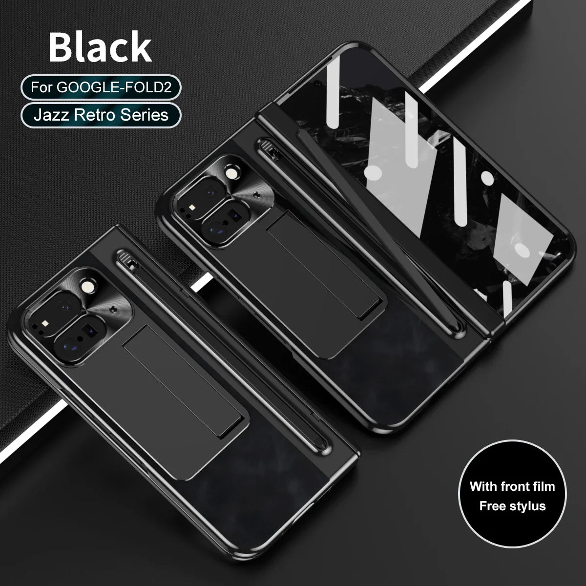 Google Pixel 9 Pro Fold Leather Case With Touch Pen