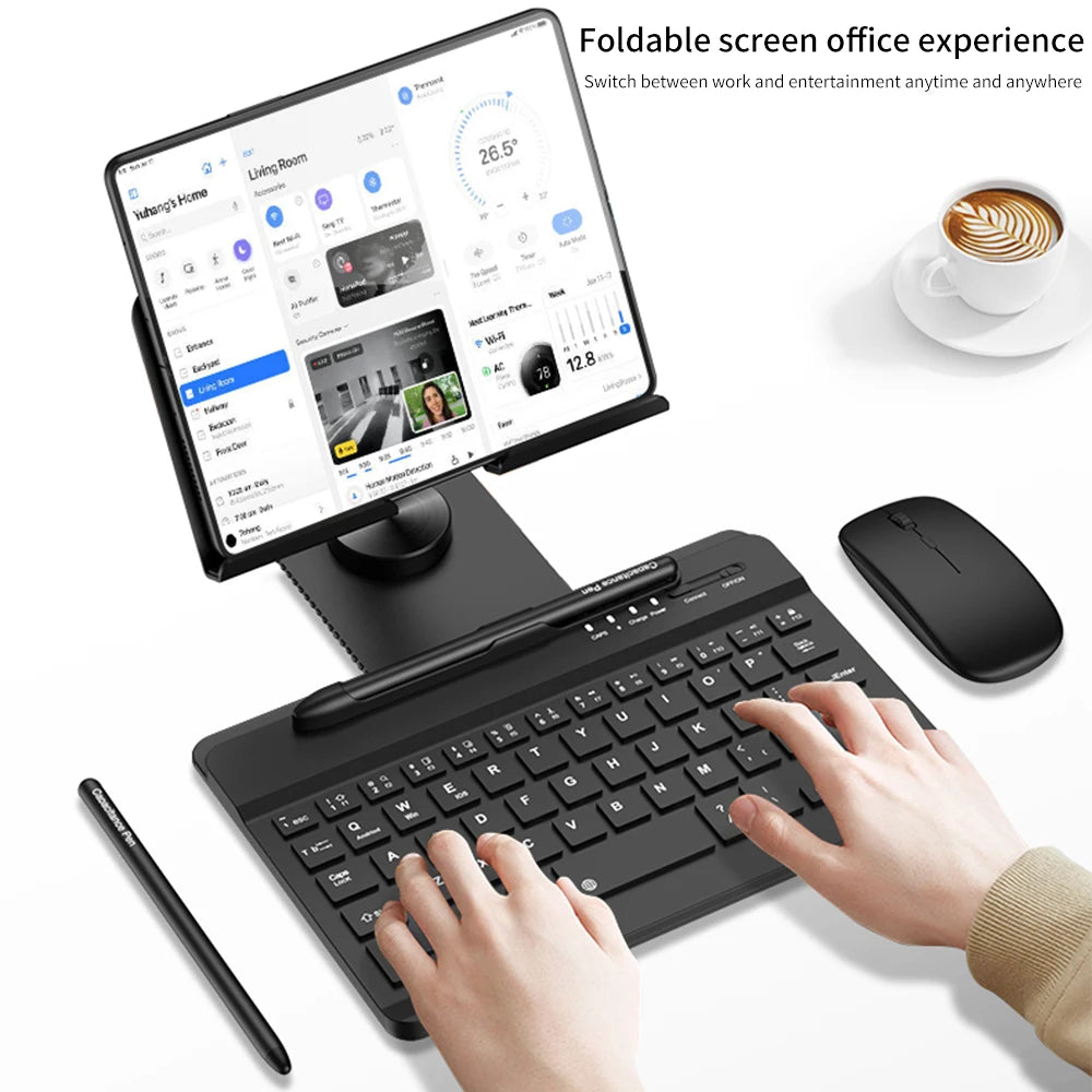 Samsung Galaxy Z TriFold and Z Fold Wireless Keyboard & Mouse Case Stand