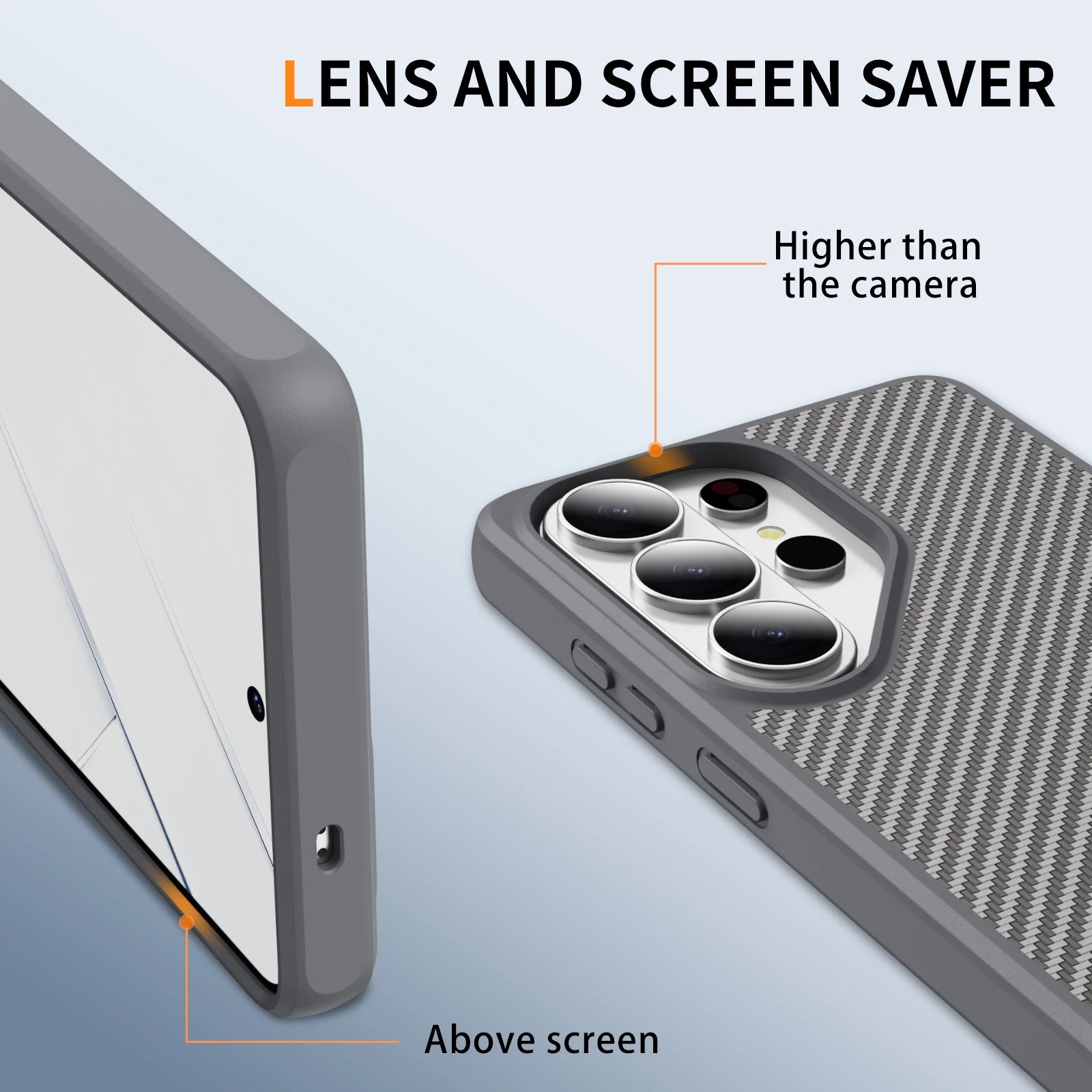 Samsung Galaxy S26 Ultra Carbon Fiber Case – Non-Slip Back Cover - Odin case