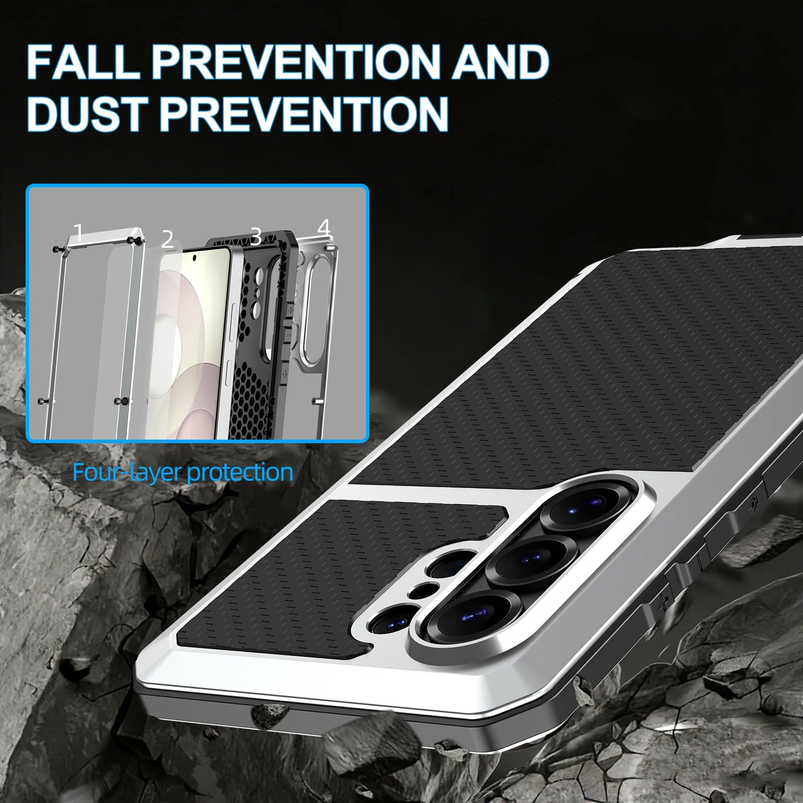 Samsung Galaxy S26 Ultra 360° Armor Case – Metal Frame & Glass Protection - Odin case