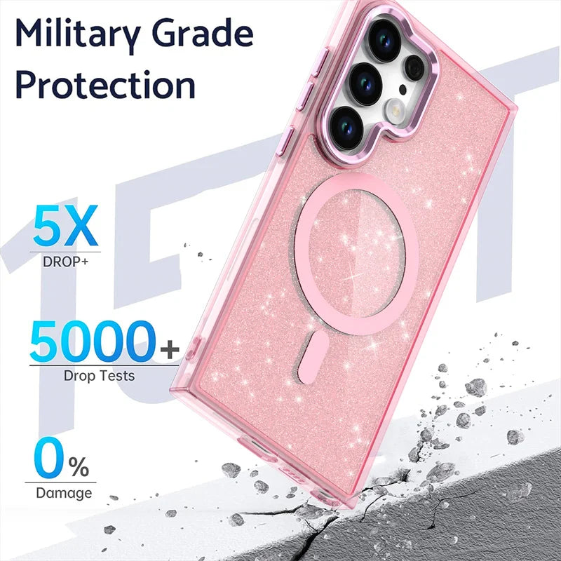GlimmaLux – Sparkling Magnetic MagSafe Case for Galaxy S Series
