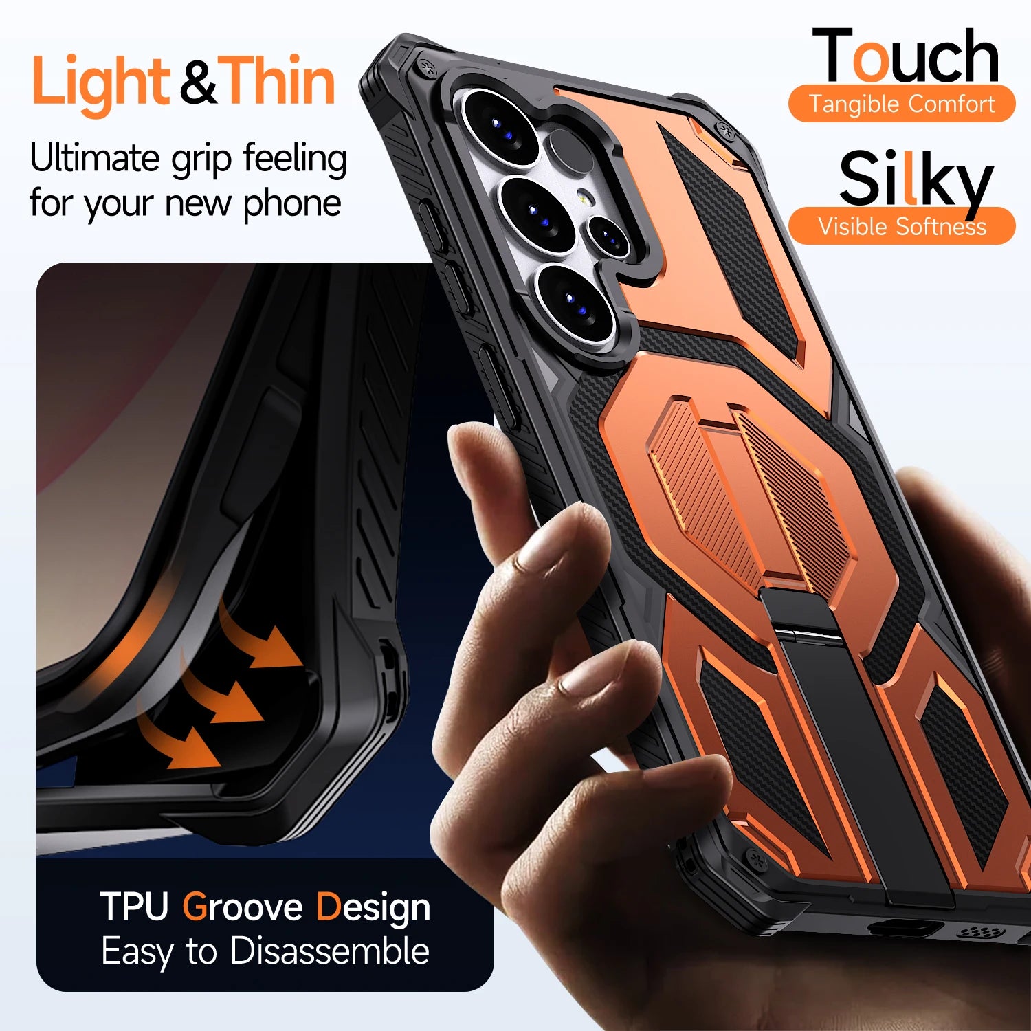 Samsung Galaxy S26 Ultra MagSafe Armor Case – Magnetic Metal Stand - Odin case