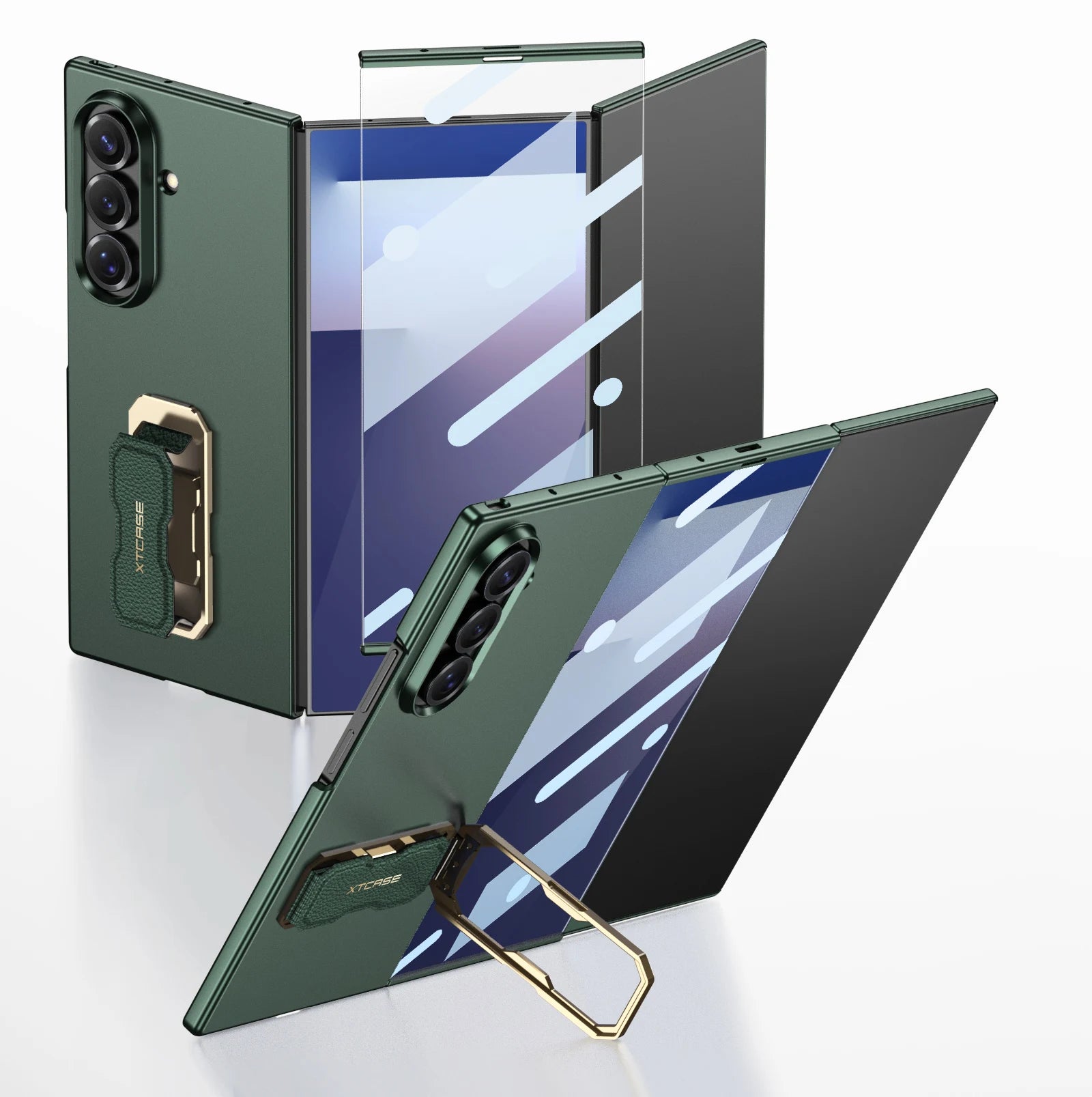 Samsung Galaxy Z TriFold Ultra-Thin Ring Holder Case with Strap