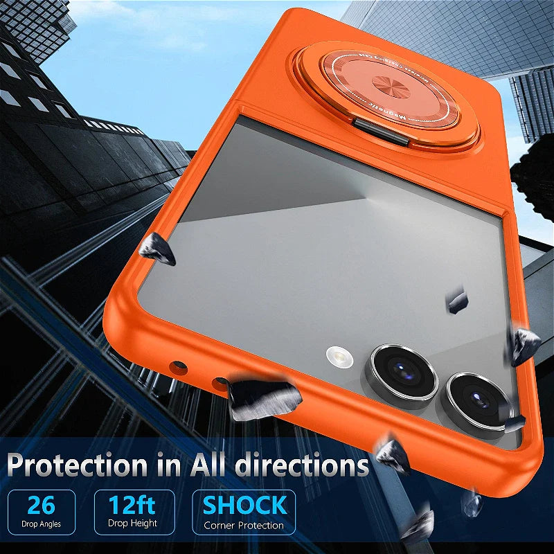 Samsung Galaxy Z Flip 8 MagSafe Magnetic Ring Armor Case